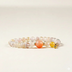 櫻為有你「好姻緣系列」櫻花瑪瑙多寶夏季手串【台南鹿耳門天后宮祈福加持】