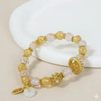 財福來「來財系列」金箔琉璃手串五爺廟 【鹿耳門天后宮祈福加持】