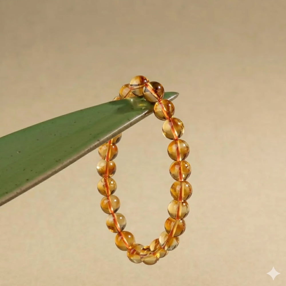 聚金池「來財系列」黃水晶手串天然淨體高檔手串轉運手鏈 【鹿耳門天后宮祈福加持】