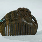 吉祥如意綠檀木質梳子「寓意好物系列」【台南首廟天壇天公廟祈福加持】