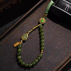 碧玉和田玉葫蘆手機鍊長款可調節可掛手腕防摔「和田玉系列」【首廟天壇天公廟祈福加持】