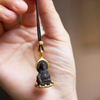 黃財神掛件「財源廣進」銅合金隨身佛項鍊 【祈福加持】