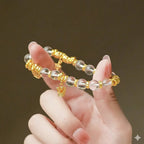 破局「事業順系列」白水晶手串金算盤碎金 【首廟天壇天公廟祈福加持】