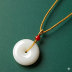 和田玉白玉平安扣吊墜 「和田玉系列」【台南首廟天壇天公廟祈福加持】