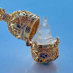 東魅花開見佛琉璃項鏈嘎烏盒復古合金項鏈隨身禮佛龕「自在安心系列」【首廟天壇天公廟祈福加持】