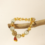 聚寶盆「來財系列」黃水晶手串 · 龍五爺納財手鏈【首廟天壇天公廟祈福加持】