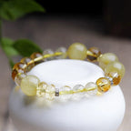 財大氣粗「來財系列」金髮晶手鏈搭配黃塔晶配珠 【鹿耳門天后宮祈福加持】