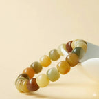 白玉菩提根手串玉化老料「和田玉系列」【台南首廟天壇天公廟祈福加持】