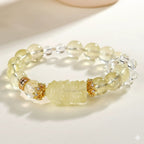 「事業順系列」天然柠檬黄水晶财神手鏈 【台南首廟天壇天公廟祈福加持】