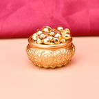 黃銅五福聚寶盆招財盆擺件「招財系列」4cm聚寶盆 + 1cm元寶【100顆】