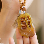 羊角算盤「財運來」手機掛繩鑰匙掛件【首廟天壇天公廟祈福加持】