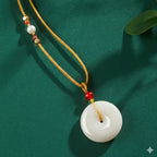 和田玉白玉平安扣吊墜 「和田玉系列」【台南首廟天壇天公廟祈福加持】