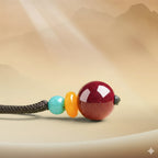 天然高含量朱砂吊墜蜜蠟項鏈「好運來系列」 【台南首廟天壇天公廟祈福加持】