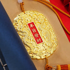 實心黃銅雙龍挂牌「好運顺」【祈福加持】