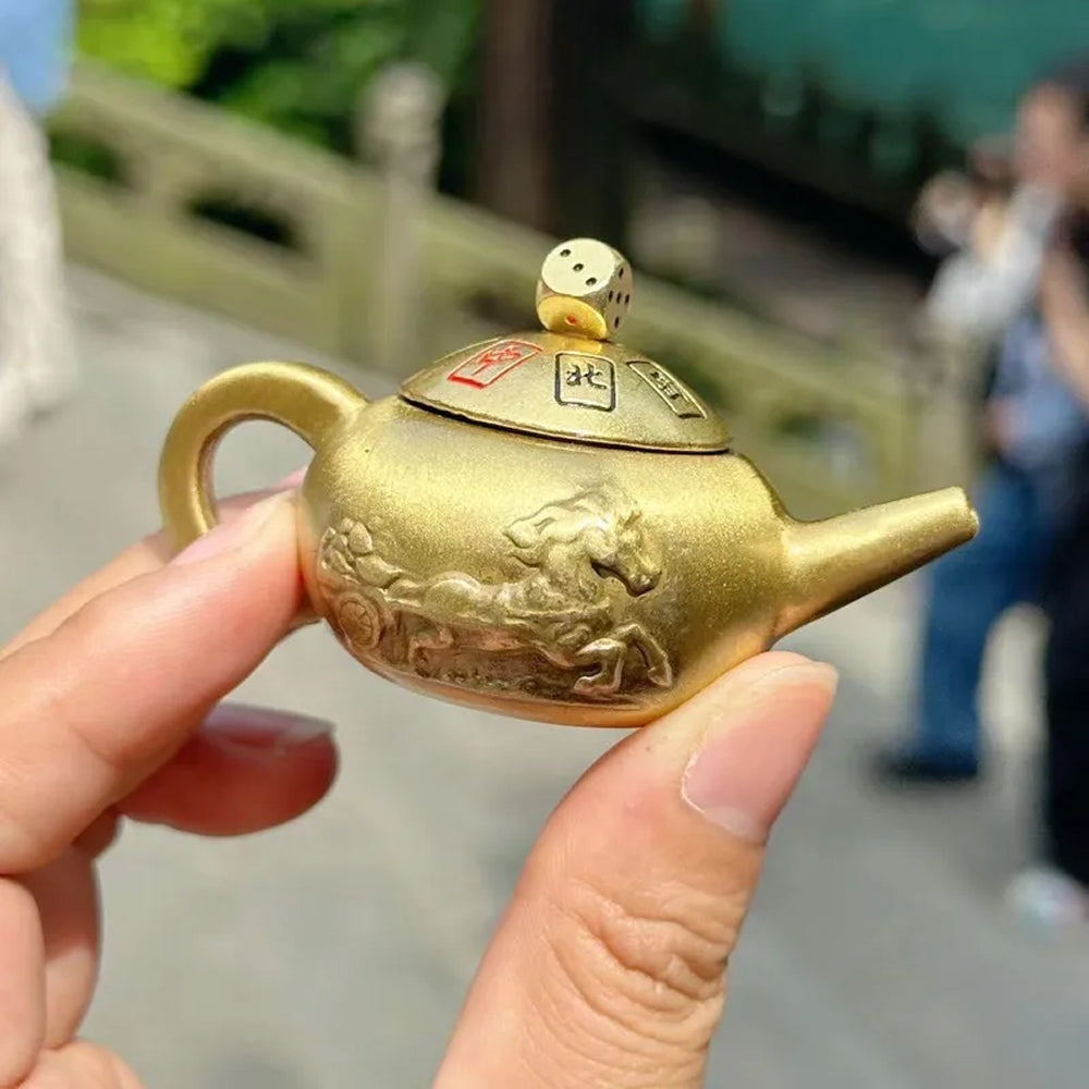 賺不完擺件麻將壺小茶壺「財運來」【首廟天壇天公廟祈福加持】