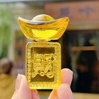 轉轉元寶來財「財源廣進」手把件【祈福加持】