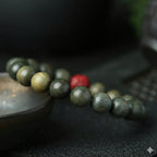 綠檀蓮花朱砂「平安順系列」手串 【鹿耳門天后宮祈福加持】