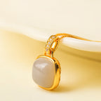 玉如意「平安順系列」和田玉項鍊吊墜煙紫藕粉如意女節日禮物【佛光山祈福加持】