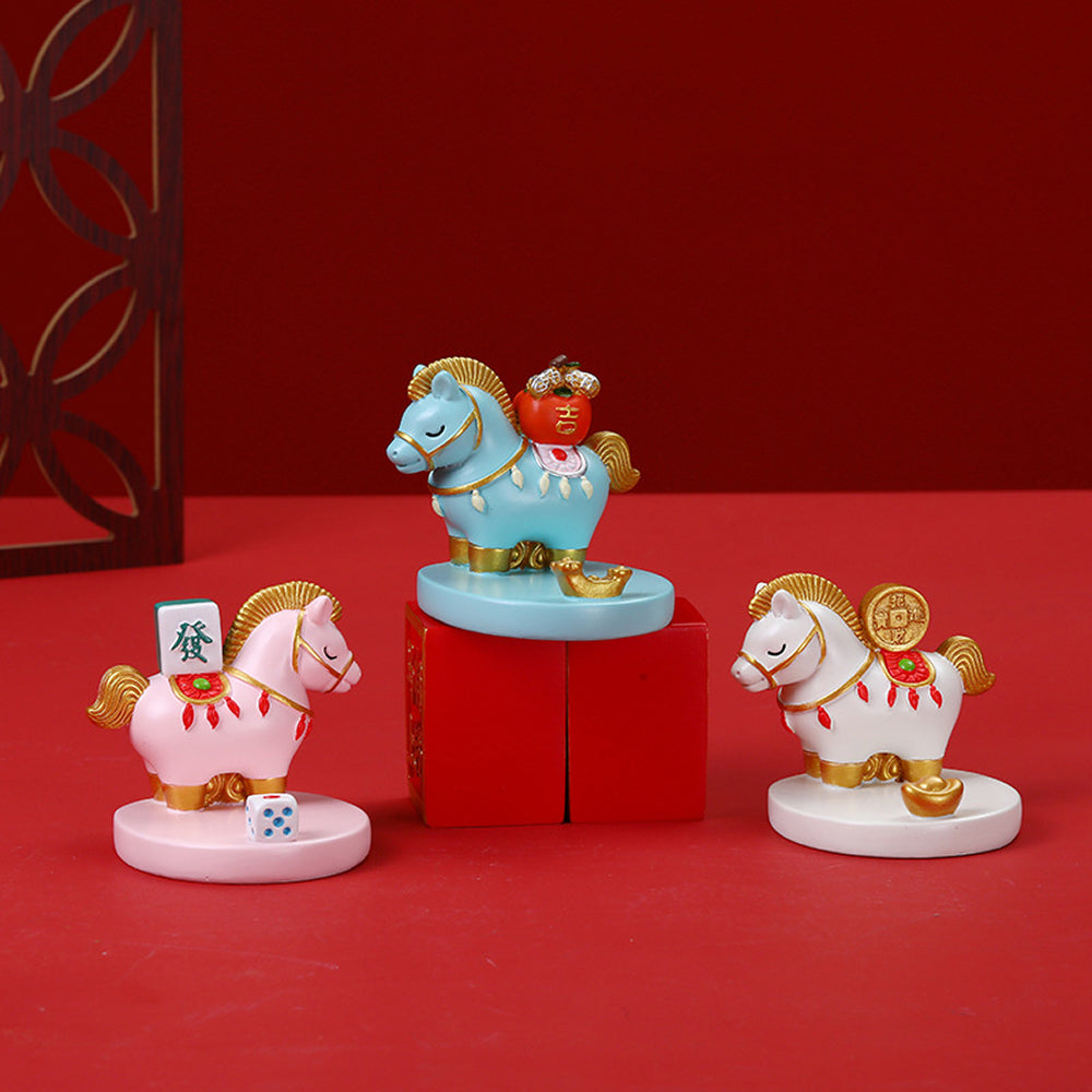 樹脂馬上有錢手機支架（紅色）【祈福加持】