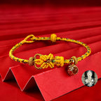 馬年本命年太歲紅繩「馬上有福」手鏈女編織紅手繩 【祈福加持】