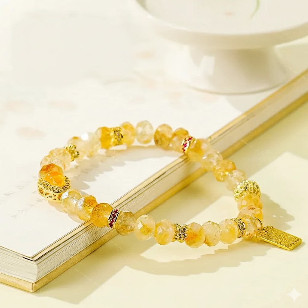 潑天富貴「來財系列」黃水晶手串金寶葫蘆富貴手串【鹿耳門天后宮祈福加持】