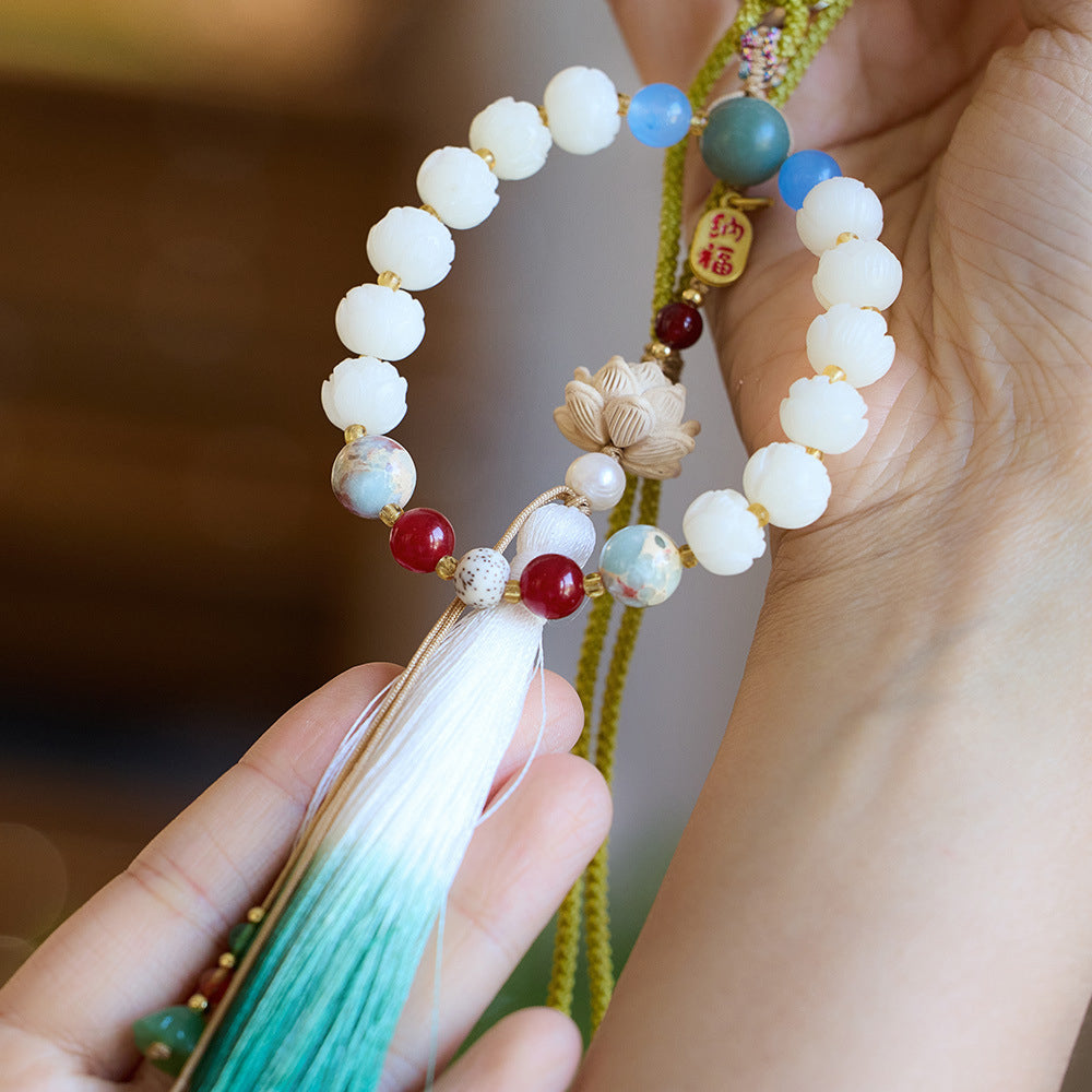 天然法喜菩提蓮花車掛「自在安心系列」【台南首廟天壇天公廟祈福加持】