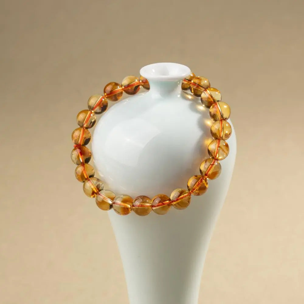 聚金池「來財系列」黃水晶手串天然淨體高檔手串轉運手鏈 【鹿耳門天后宮祈福加持】