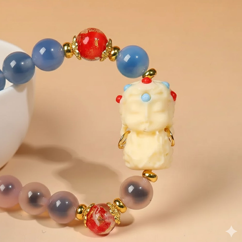 糖心瑪瑙手串上岸轉運男女款「開智系列」【孔廟祈福加持】