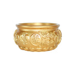 黃銅五福聚寶盆招財盆擺件「招財系列」4cm聚寶盆 + 1cm元寶【100顆】