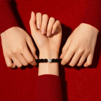 烏金黑曜石六字真言手串「自在安心系列」【台南首廟天壇天公廟祈福加持】