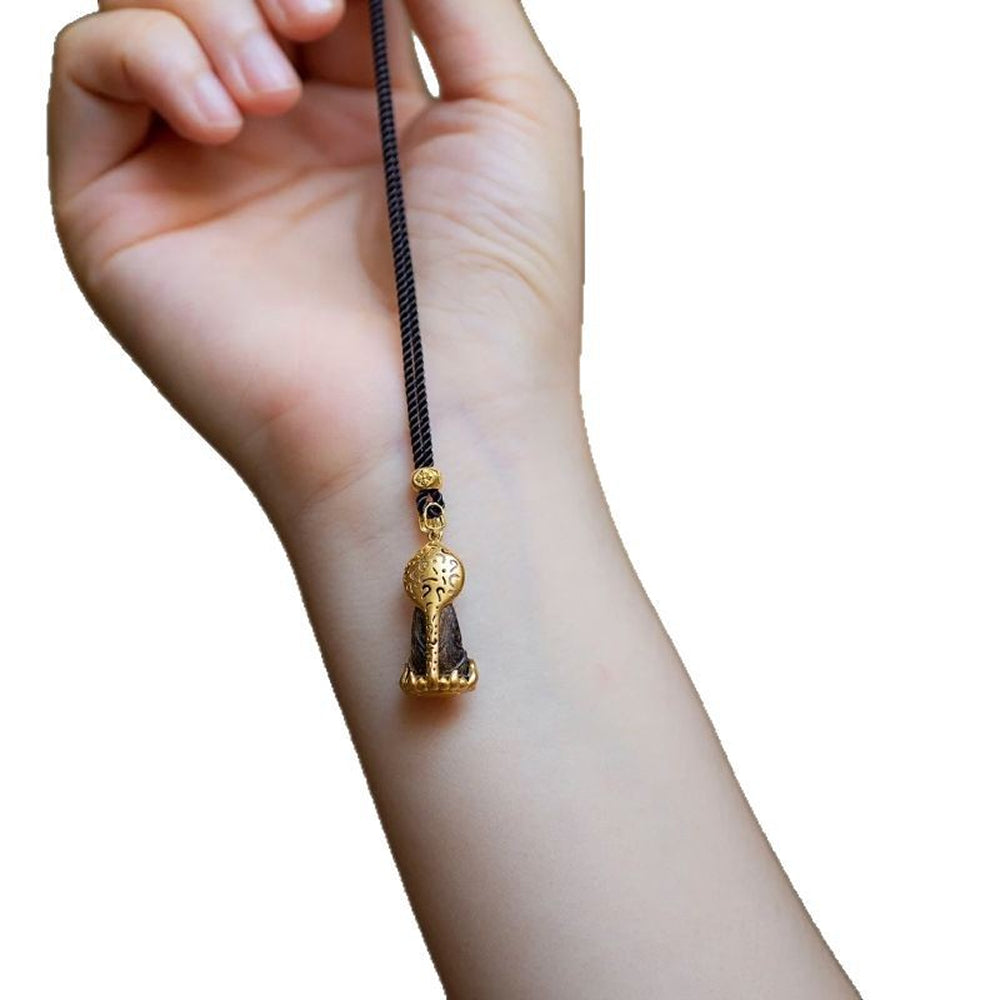 沉香隨身佛護身符吊墜項鍊「好運顺」【祈福加持】