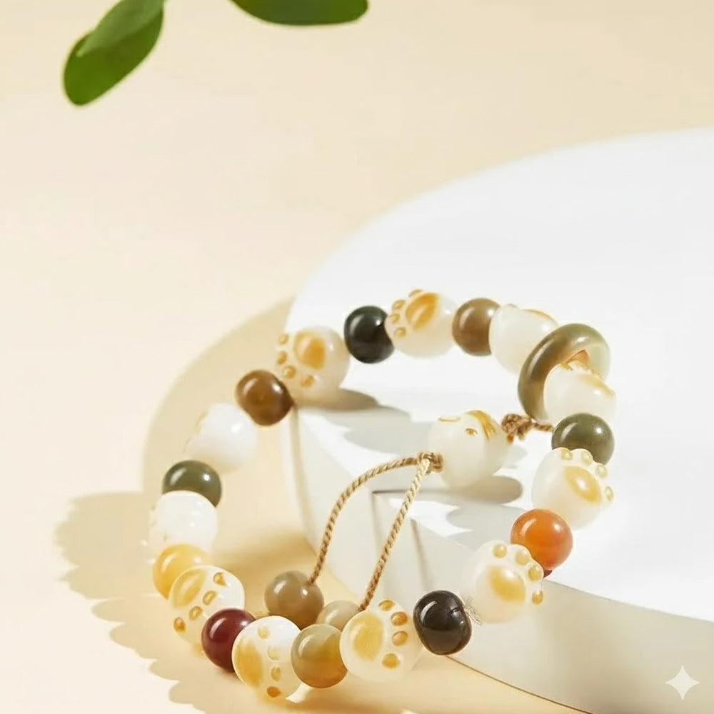 玲瓏可愛貓爪菩提手串「財運來」【首廟天壇天公廟祈福加持】