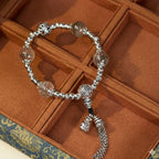 綠紫幽靈銀制手串「事業順系列」藏銀 【首廟天壇天公廟祈福加持】