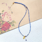 白水晶藍晶石三圈手串「財運來」【首廟天壇天公廟祈福加持】