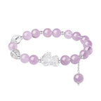 貔貅足銀手串九紫離火轉運珠紫水晶手鏈「圓滿開運」【首廟天壇天公廟祈福加持】