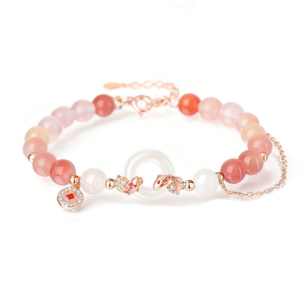 錦鯉鹽源瑪瑙手鍊和田玉平安扣「和田玉系列【首廟天壇天公廟祈福加持】