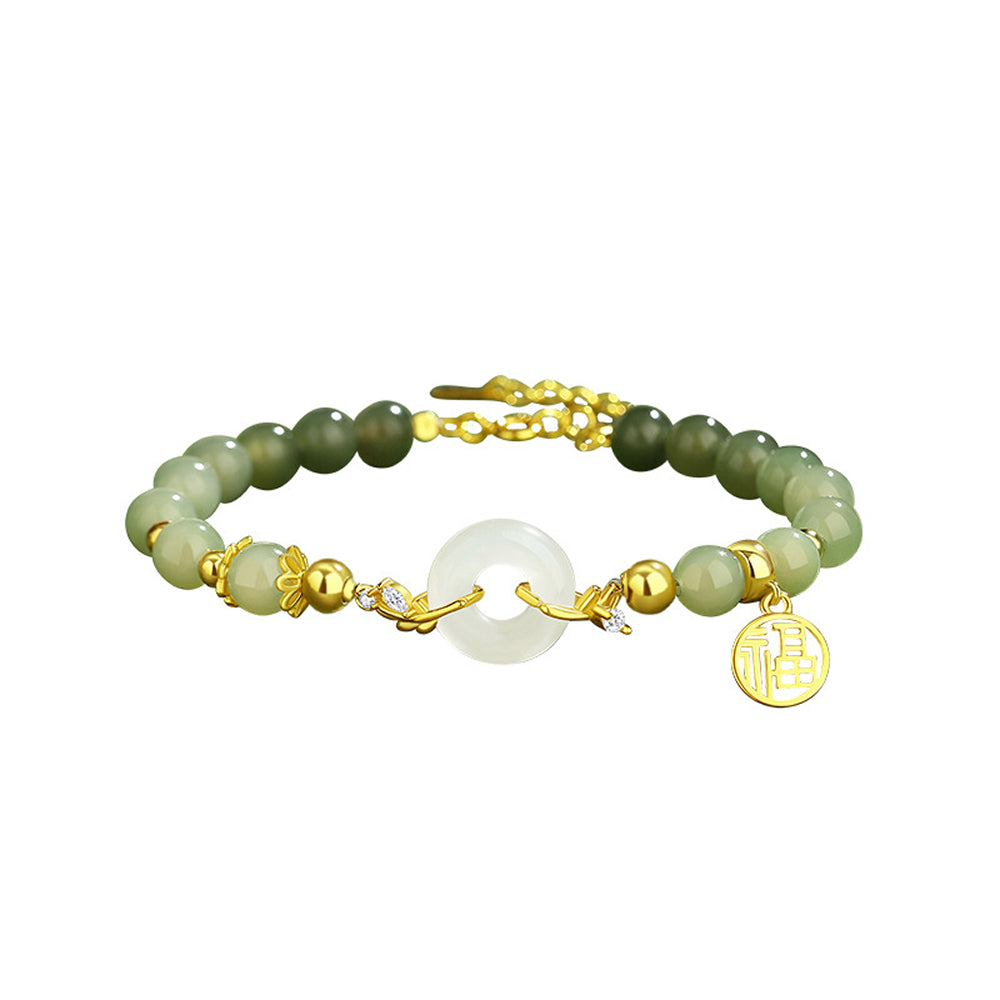 和田玉手串女款平安扣手鏈「和田玉系列」【首廟天壇天公廟祈福加持】