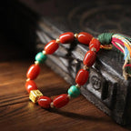 日富一日「來財系列」南紅手串藏式瑪瑙綠松石手串【首廟天壇天公廟祈福加持】