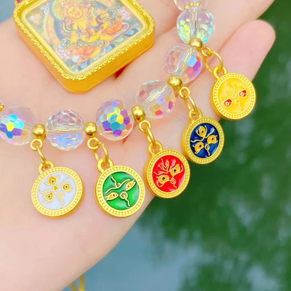 五路爆閃來財掛件掛車「財源廣進」【祈福加持】