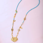 新中式多寶項鍊多寶珐琅配件錦鯉如意鎖項鍊「圓滿開運」【首廟天壇天公廟祈福加持】