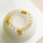 破局「事業順系列」白水晶手串金算盤碎金 【首廟天壇天公廟祈福加持】