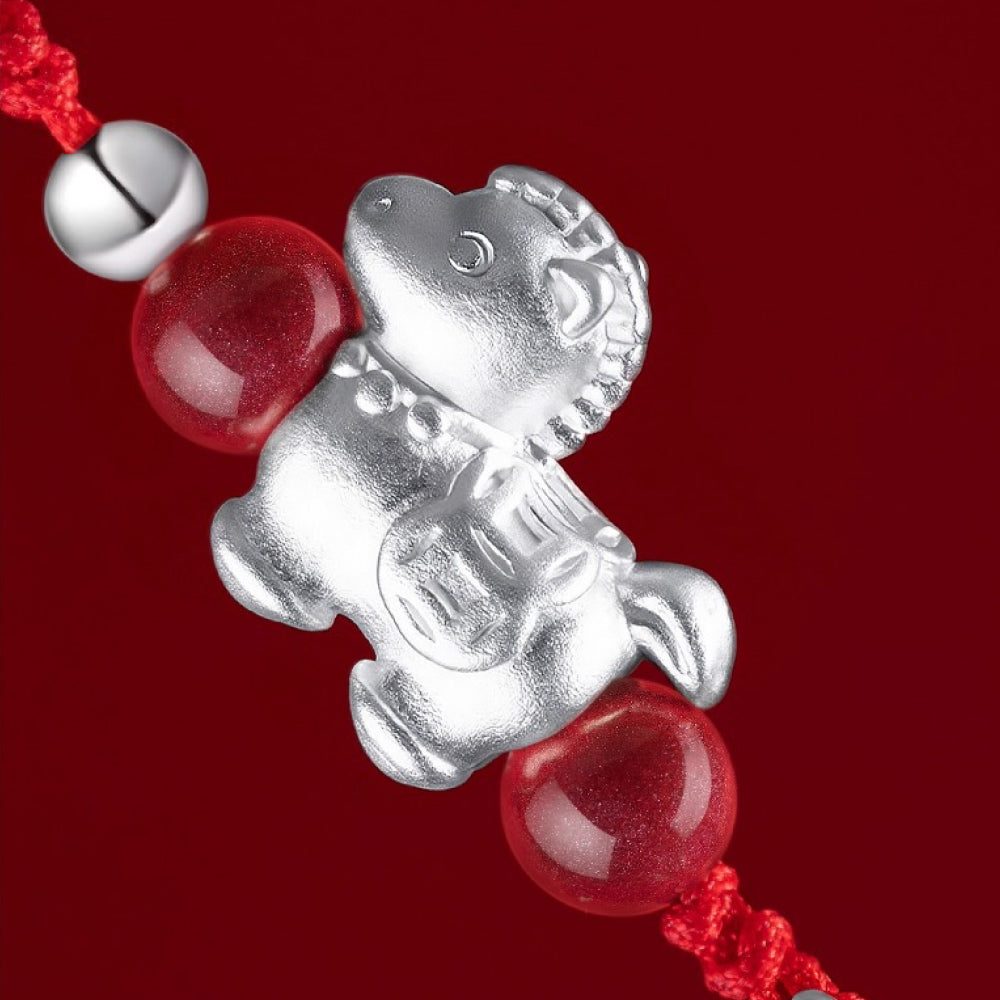 2026馬年 S999 足銀小馬耳環「馬上有錢」 【祈福加持】