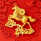 2026年生肖「馬上有錢」福祿銅材質車載流蘇掛件 【祈福加持】