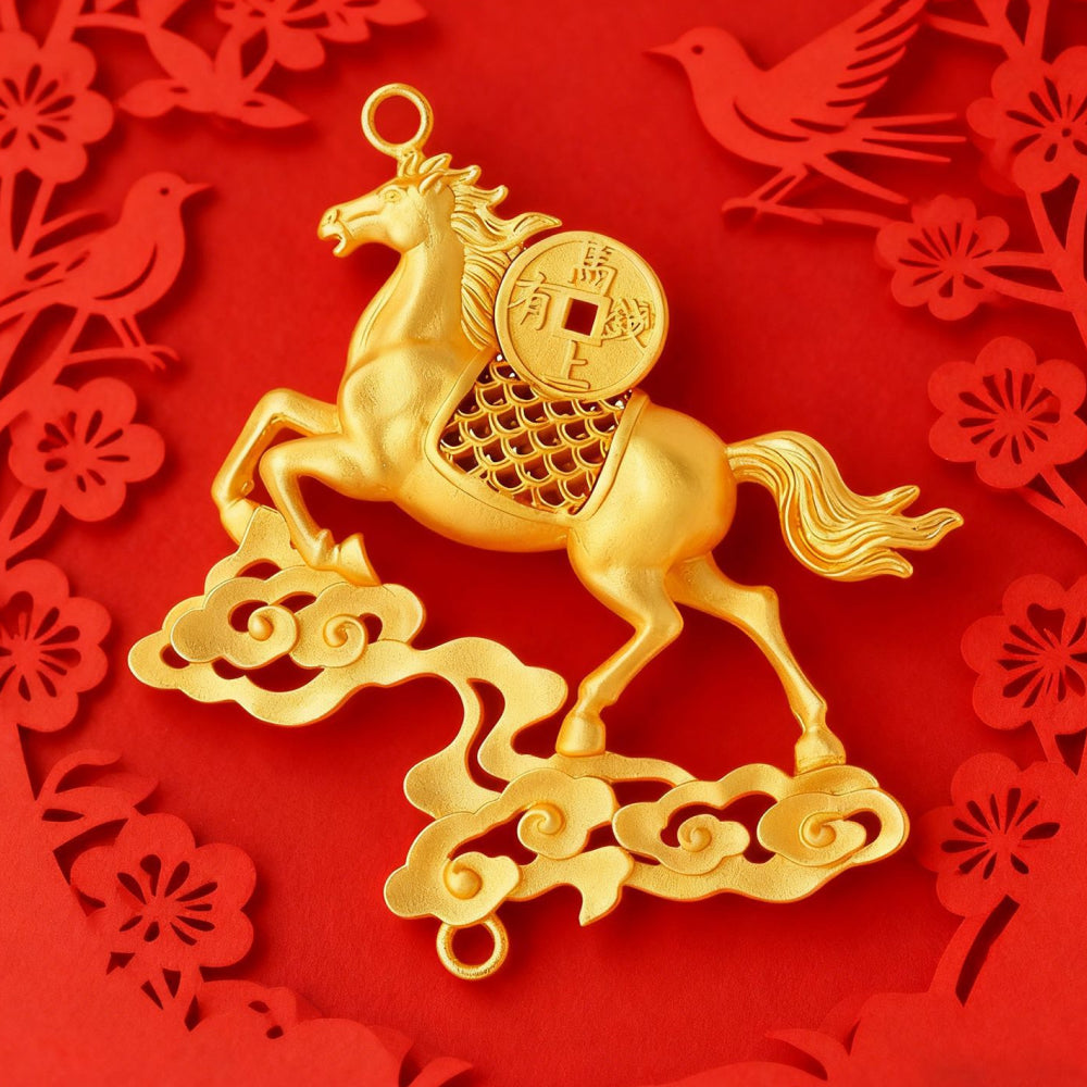2026年生肖「馬上有錢」福祿銅材質車載流蘇掛件 【祈福加持】