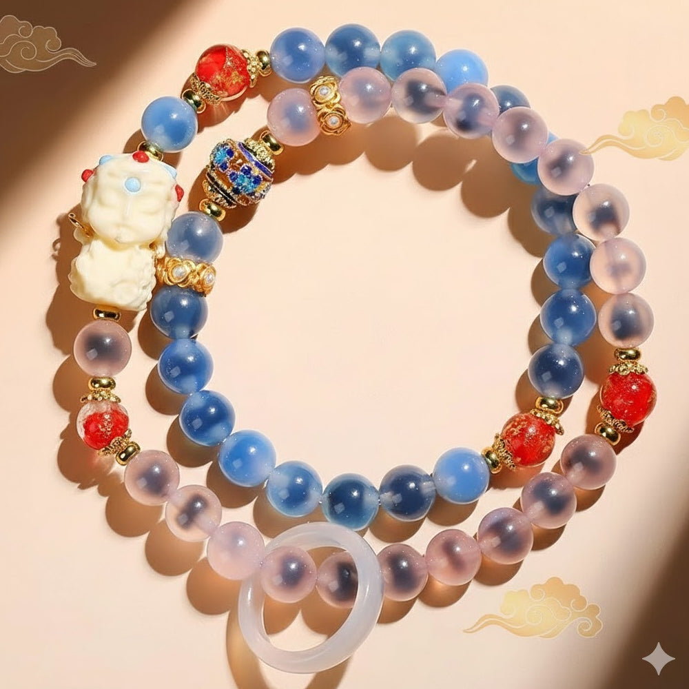 糖心瑪瑙手串上岸轉運男女款「開智系列」【孔廟祈福加持】