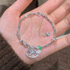 碎冰冰「馬上有福」盤缠銀色木馬串珠 【財富加持】