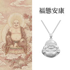 999足銀「好運顺」彌勒佛佛公項鍊【祈福加持】