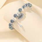 足銀999糖心瑪瑙平安鎖手串「財運來」【首廟天壇天公廟祈福加持】