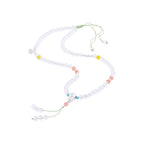 足銀999五香佛三通「好運顺」白水晶紅瑪瑙編繩項鍊【祈福加持】