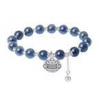 足銀999糖心瑪瑙平安鎖手串「財運來」【首廟天壇天公廟祈福加持】